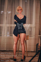173cm (5ft 8") H-Cup Naked Blonde Sex Doll with Smily Face - Ginger