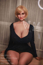 173cm (5ft 8") H-Cup Naked Blonde Sex Doll with Smily Face - Ginger