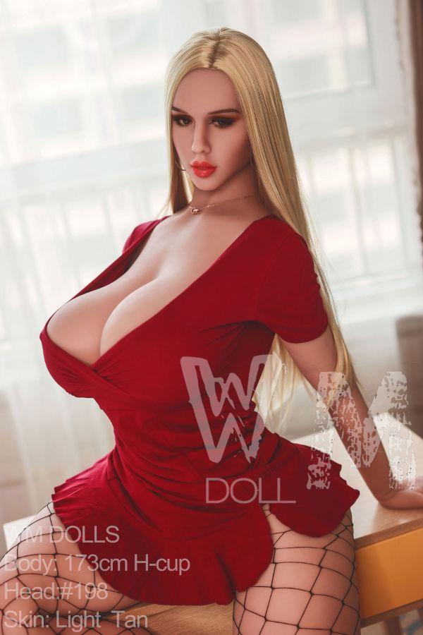 173cm (5ft 8") H-Cup Dirty Blonde Sex Doll with Big Bamboos - Logan