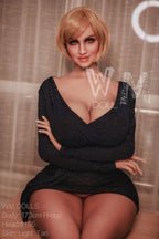 173cm (5ft 8") H-Cup Naked Blonde Sex Doll with Smily Face - Ginger
