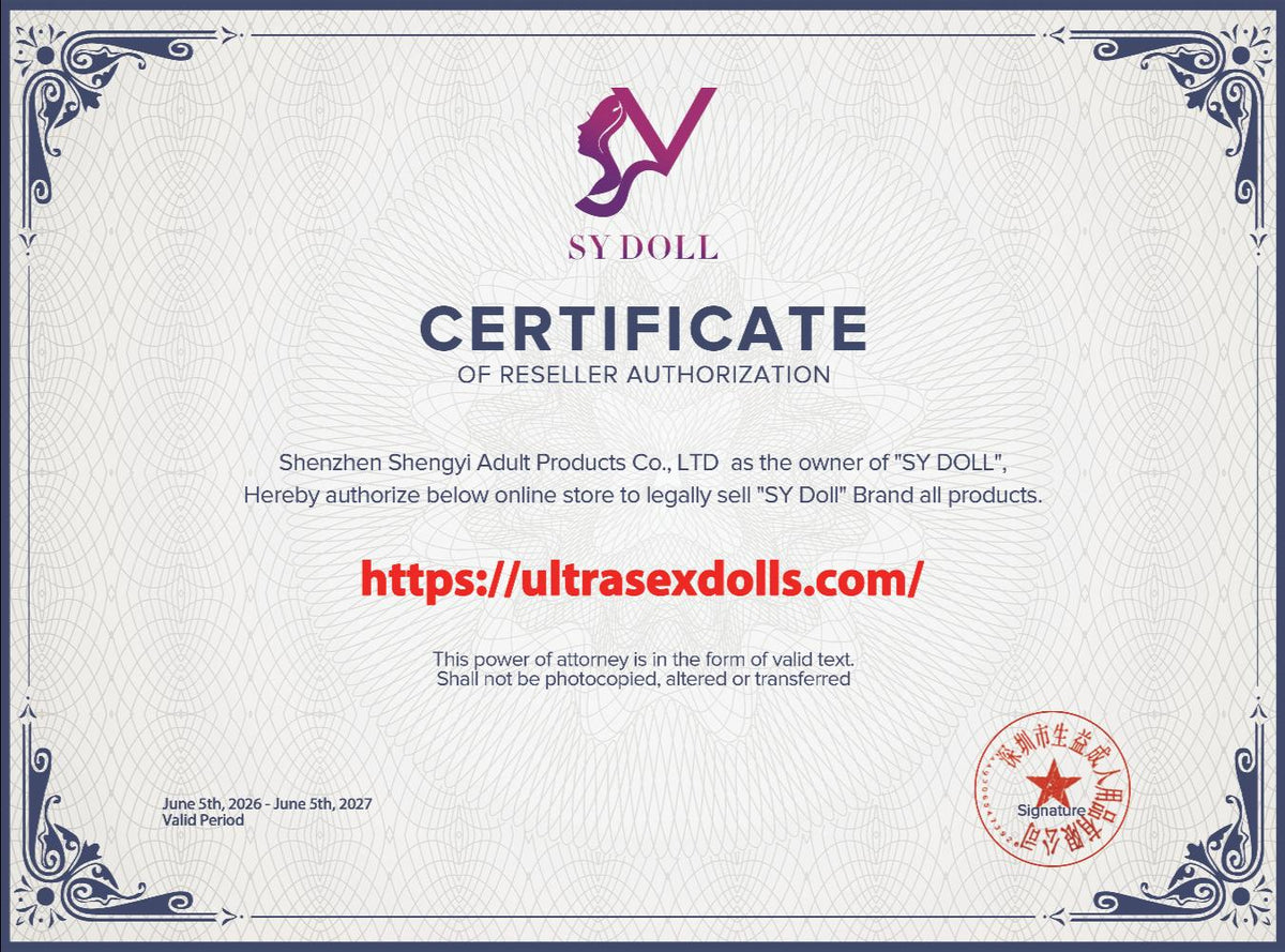 Autorization Certificate SY Dolls