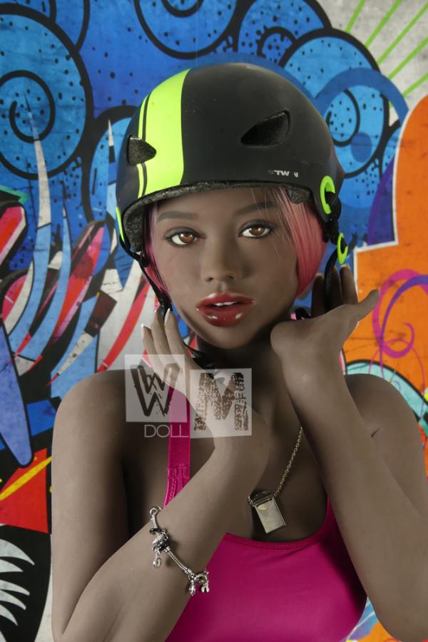 166cm (5ft 5") C-Cup Black Biker Girl Sex Doll - Maria