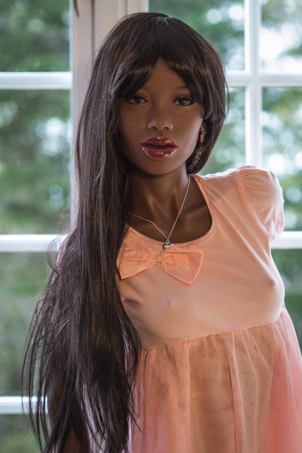 168cm (5ft 6") A-Cup Black Skin Africa Girl Sex Doll - Nava