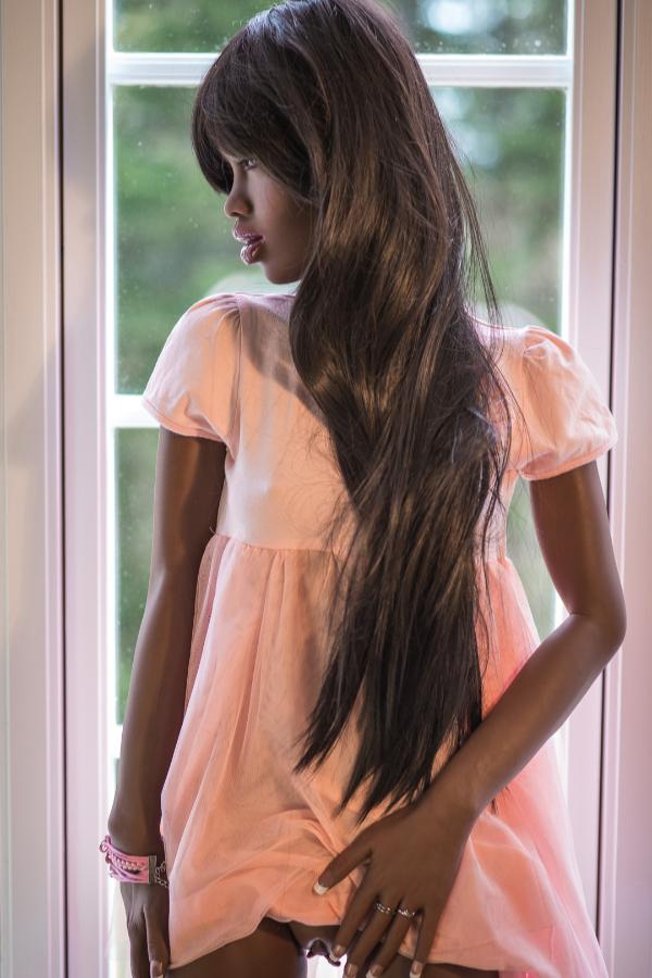 168cm (5ft 6") A-Cup Black Skin Africa Girl Sex Doll - Nava