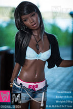 168cm (5ft 6") A-Cup African Brunette Sex Doll with Thin Butt - Ramona