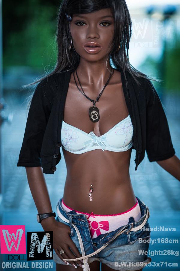 168cm (5ft 6") A-Cup African Brunette Sex Doll with Thin Butt - Ramona