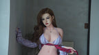 With Clothes 164cm D-Cup Premium Hybrid Mature Sex Doll - Silicone & TPE Blend
